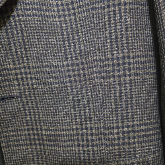 Ermenegildo Zenga Vintage Plaid Soft Single Breasted Blazer Sz 42R - Picture 6 of 11